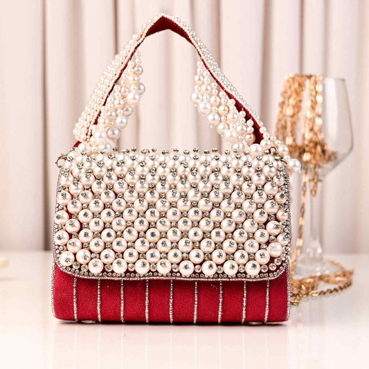 Pearl Swarovski Party Handbag